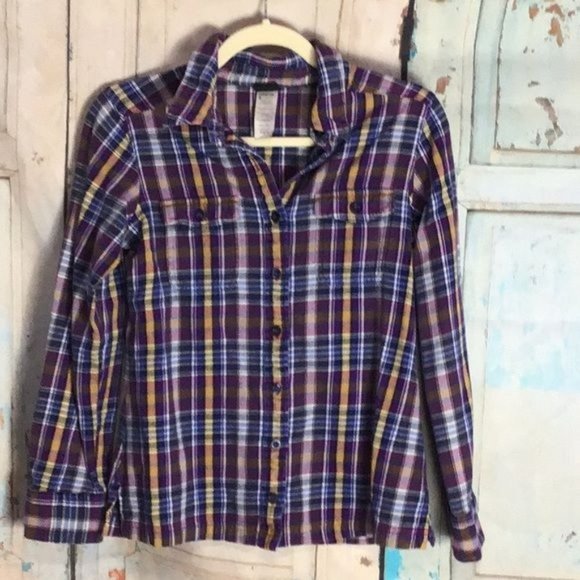 Patagonia Womans 2 X Small J Ford Organic Cotton Flannel Long Sleeve Button Down - Picture 1 of 5